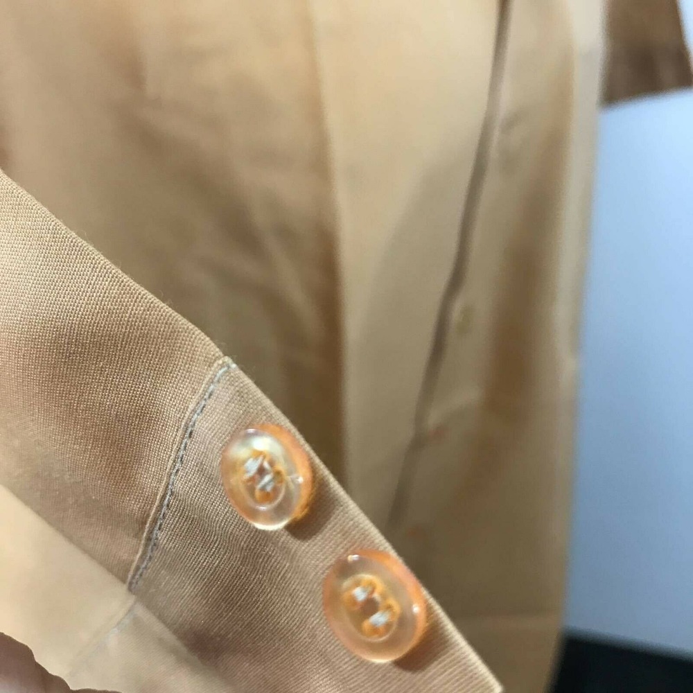 1970's Vintage Marlboro Mens Button Front Shirt Brown‎ Short Sleeve Pocket M - Picture 5 of 12